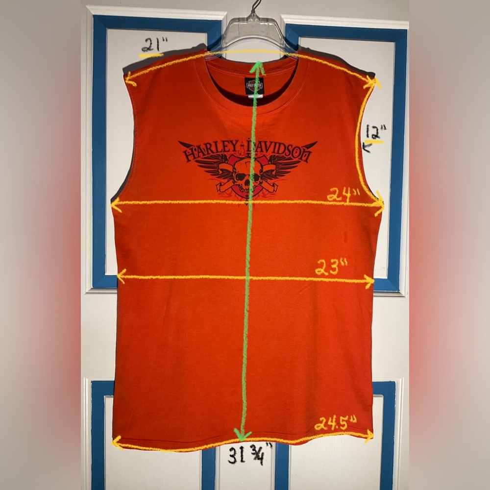 Harley-Davidson Men’s Sleeveless Tank Top Size XL Northwest Harley-D Olympia WA - Picture 5 of 7